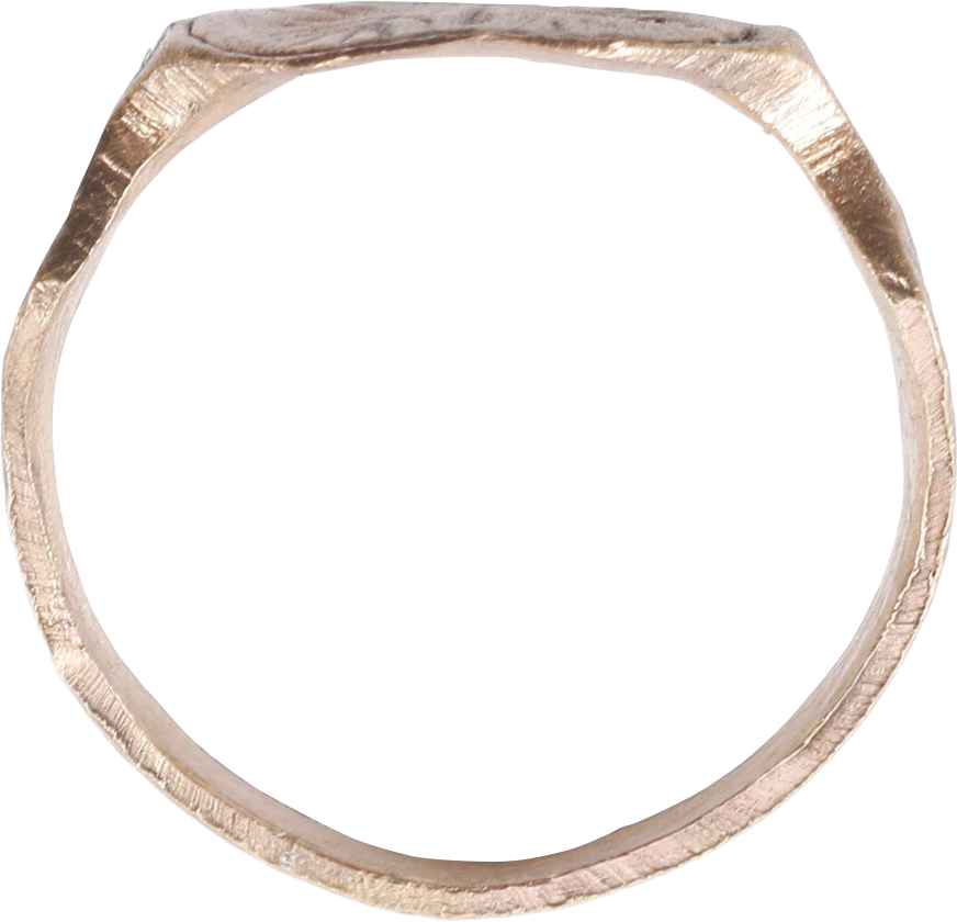 MEDIEVAL EUROPEAN CHRISTIAN RING, 15TH-17TH CENTURY, SIZE 9 1/2 - Fagan Arms