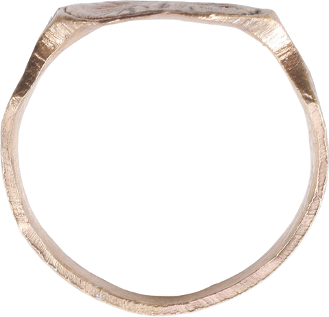 MEDIEVAL EUROPEAN CHRISTIAN RING, 15TH-17TH CENTURY, SIZE 9 1/2 - Fagan Arms