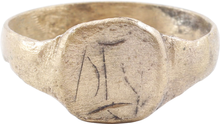 ROMAN/PARTHIAN MYSTICAL RING, 2ND-3RD CENTURY AD, SIZE 9 3/4 - Fagan Arms