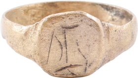 ROMAN/PARTHIAN MYSTICAL RING, 2ND-3RD CENTURY AD, SIZE 9 3/4 - Fagan Arms