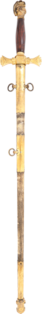 RARE EARLY KNIGHT’S TEMPLAR SWORD 1871-73 - Fagan Arms