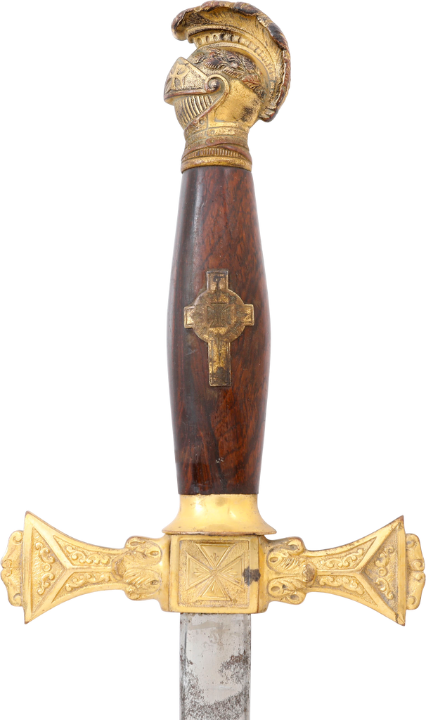 RARE EARLY KNIGHT’S TEMPLAR SWORD 1871-73 - Fagan Arms