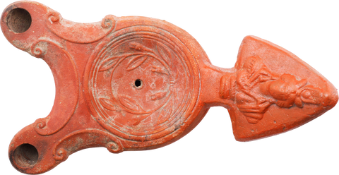 EGYPTIAN DOUBLE OIL LAMP 1ST-2ND CENTURY AD - Fagan Arms