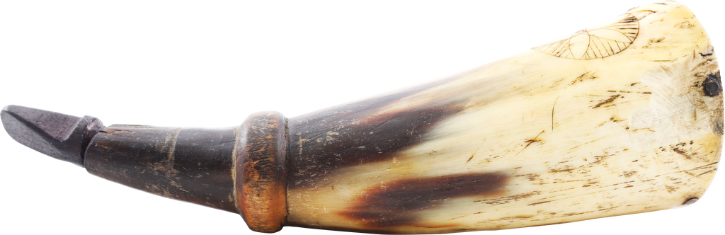 PENNSYLVANIA HORN PRIMING FLASK, 18TH-EARLY 19TH CENTURY - Fagan Arms