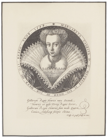 ORIGINAL 17TH CENTURY LITHOGRAPH MARGARETHA OF VALOIS - Fagan Arms