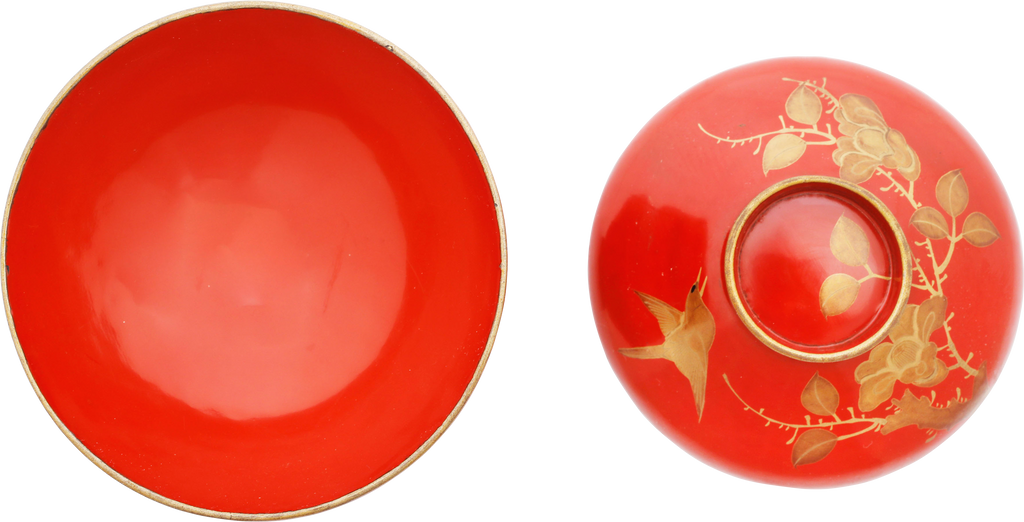 JAPANESE LACQUER BOWL AND COVER 19TH CENTURY - Fagan Arms