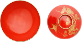 JAPANESE LACQUER BOWL AND COVER 19TH CENTURY - Fagan Arms