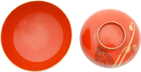 JAPANESE LACQUERED BOWL AND LID OWAN, MEIJI PERIOD - Fagan Arms