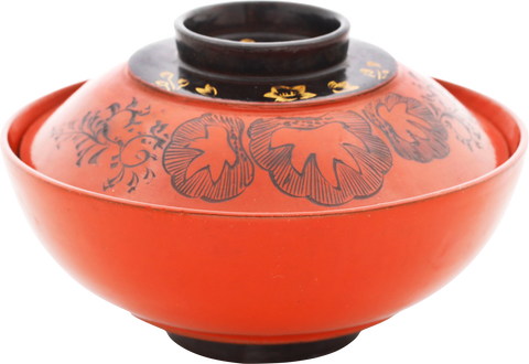 JAPANESE LACQUERED COVERED BOWL MEIJI PERIOD, 1867-1912 - Fagan Arms