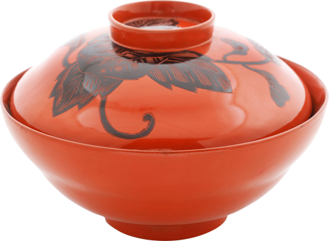 JAPANESE LACQUER BOWL AND COVER MEIJI PERIOD, 1867-1912 - The History Gift Store