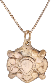 RARE ANCIENT VIKING HEART PENDANT NECKLACE, C.850-1050 AD - Fagan Arms