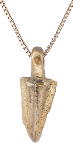 BRONZE GRECO-ROMAN ARROWHEAD PENDANT NECKLACE, 300 - 100 BC - Fagan Arms