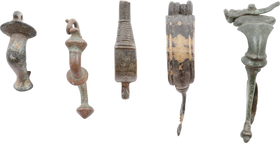 ANCIENT BRONZE FIBULA GRECO-ROMAN TO BYZANTINE - Fagan Arms