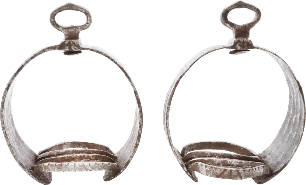 PAIR OF GERMAN “MAXIMILION” STIRRUPS C.1510-30 - Fagan Arms