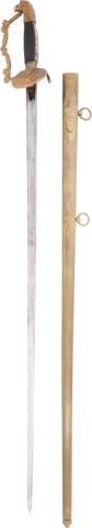 US 1821 PATTERN EAGLE HEAD ARTILLERY SWORD - Fagan Arms