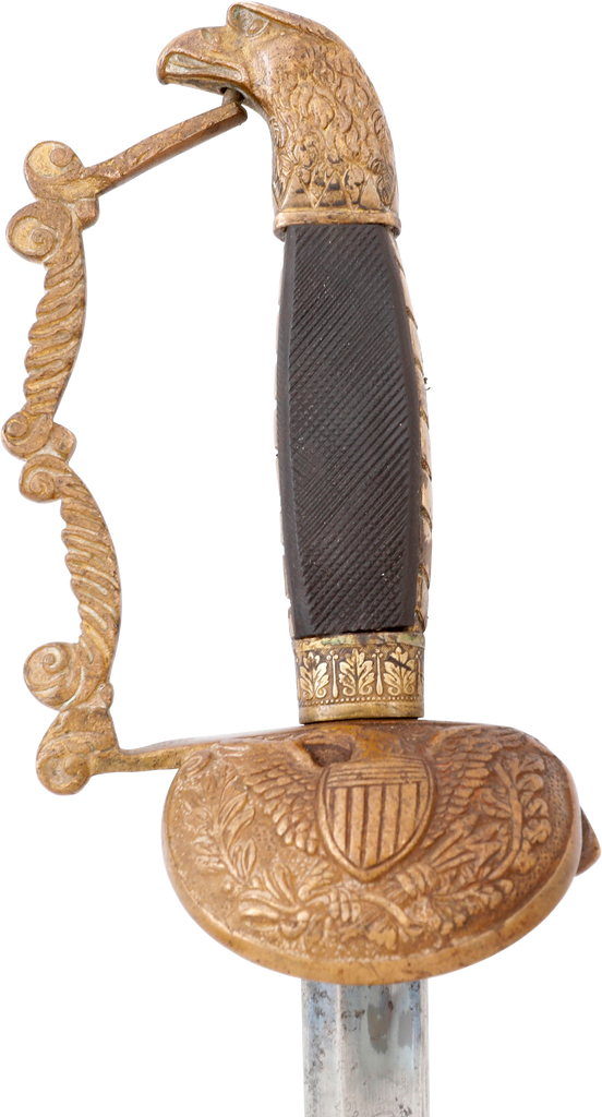 US 1821 PATTERN EAGLE HEAD ARTILLERY SWORD - Fagan Arms