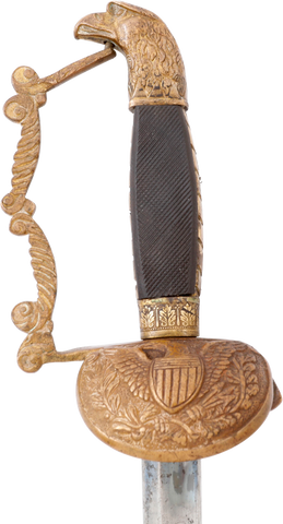 US 1821 PATTERN EAGLE HEAD ARTILLERY SWORD - Fagan Arms