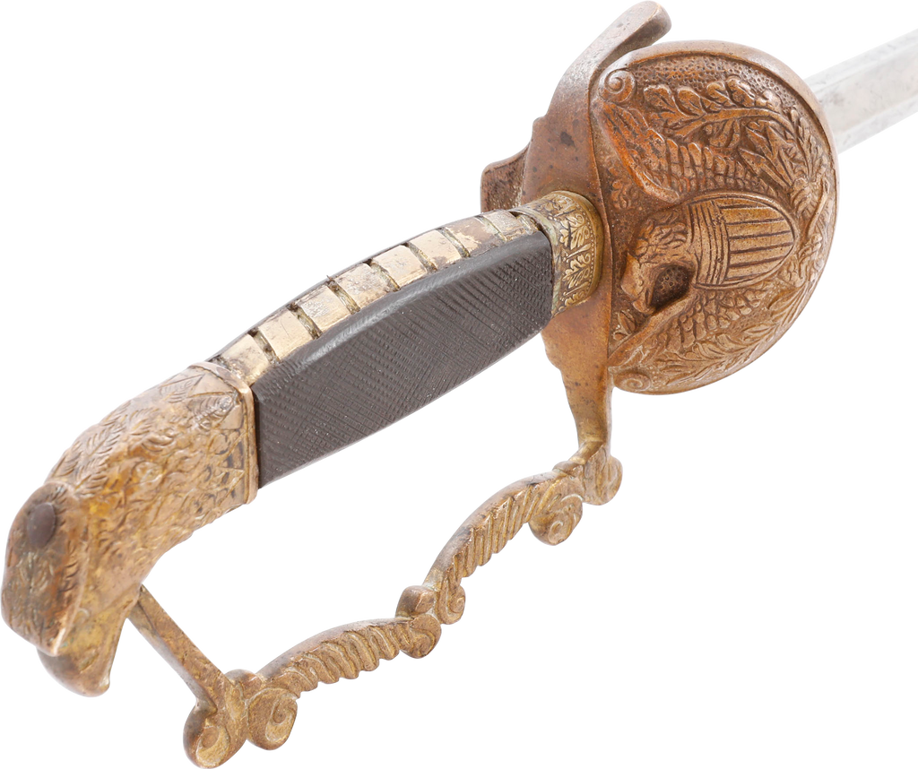 US 1821 PATTERN EAGLE HEAD ARTILLERY SWORD - Fagan Arms