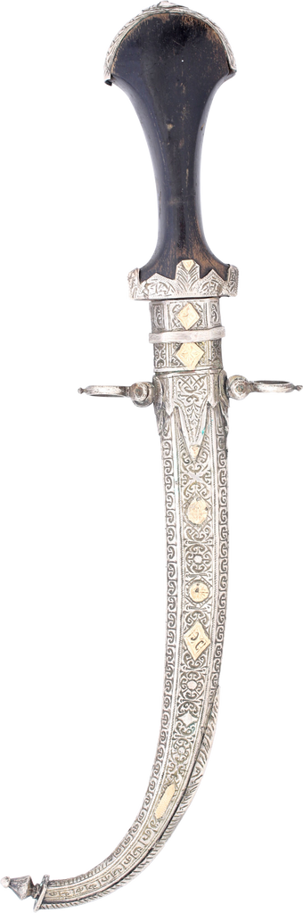 FINE SILVER MOUNTED MOROCCAN JAMBIYA SECOND HALF OF THE 19TH CENTURY - Fagan Arms