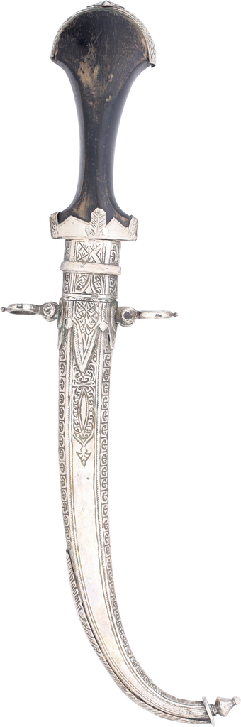 FINE SILVER MOUNTED MOROCCAN JAMBIYA SECOND HALF OF THE 19TH CENTURY - Fagan Arms