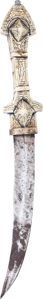 SILVER MOUNTED OTTOMAN JAMBIYA C.1850 - Fagan Arms