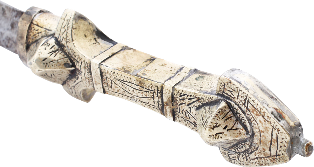 SILVER MOUNTED OTTOMAN JAMBIYA C.1850 - Fagan Arms