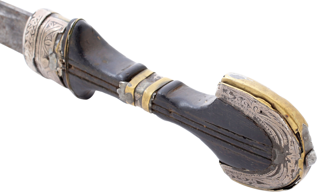 SILVER MOUNTED MOROCCAN JAMBIYA, MID 19TH CENTURY - Fagan Arms