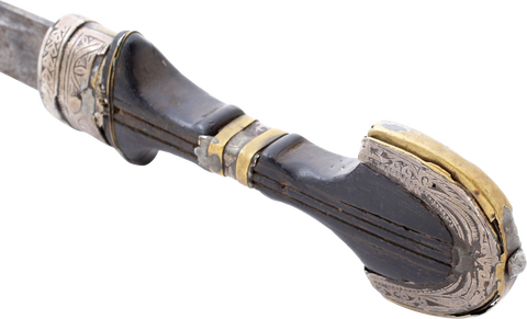 SILVER MOUNTED MOROCCAN JAMBIYA, MID 19TH CENTURY - Fagan Arms