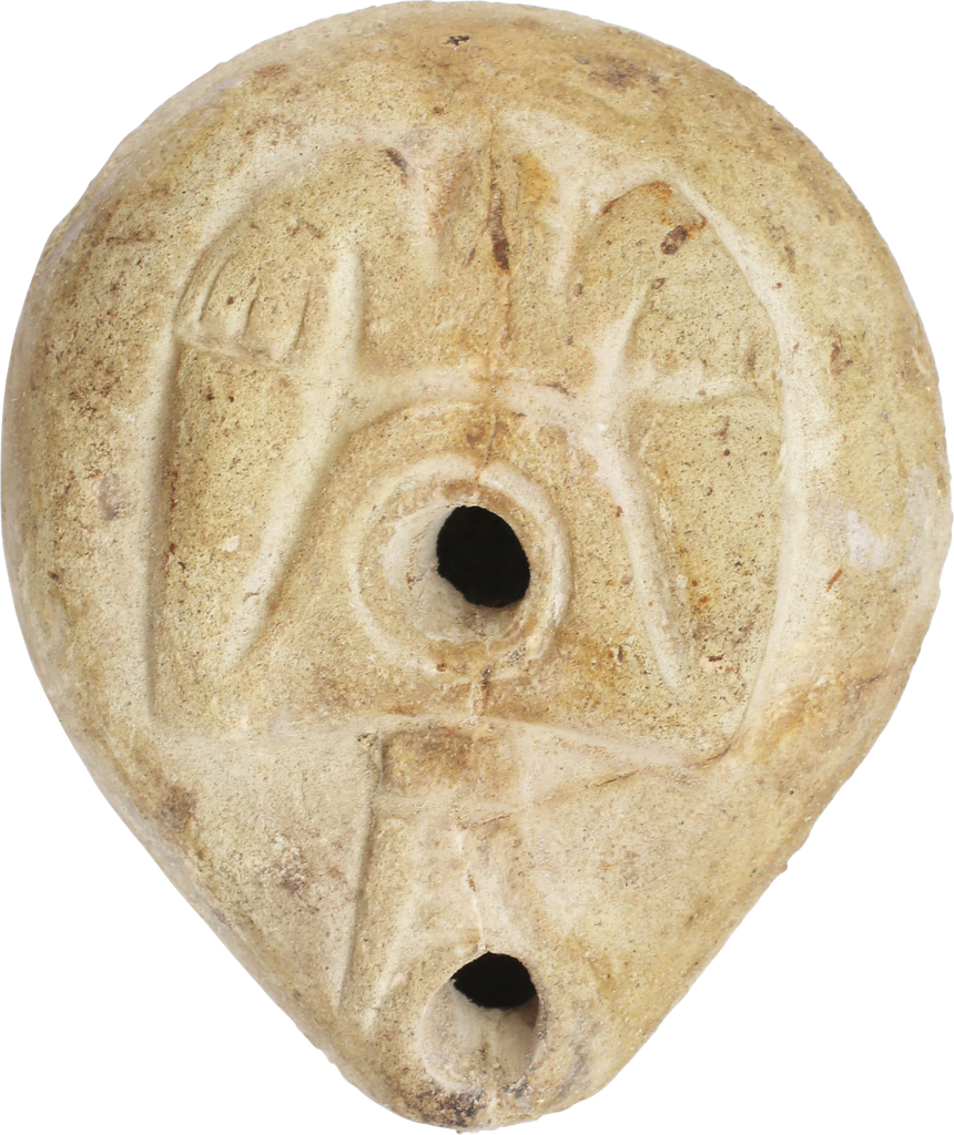 ANCIENT EGYPT, GRECO–ROMAN PERIOD POTTERY OIL LAMP 1ST-2ND CENTURY AD - Fagan Arms