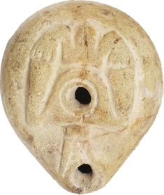 ANCIENT EGYPT, GRECO–ROMAN PERIOD POTTERY OIL LAMP 1ST-2ND CENTURY AD - Fagan Arms