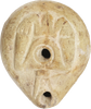 ANCIENT EGYPT, GRECO–ROMAN PERIOD POTTERY OIL LAMP 1ST-2ND CENTURY AD - Fagan Arms