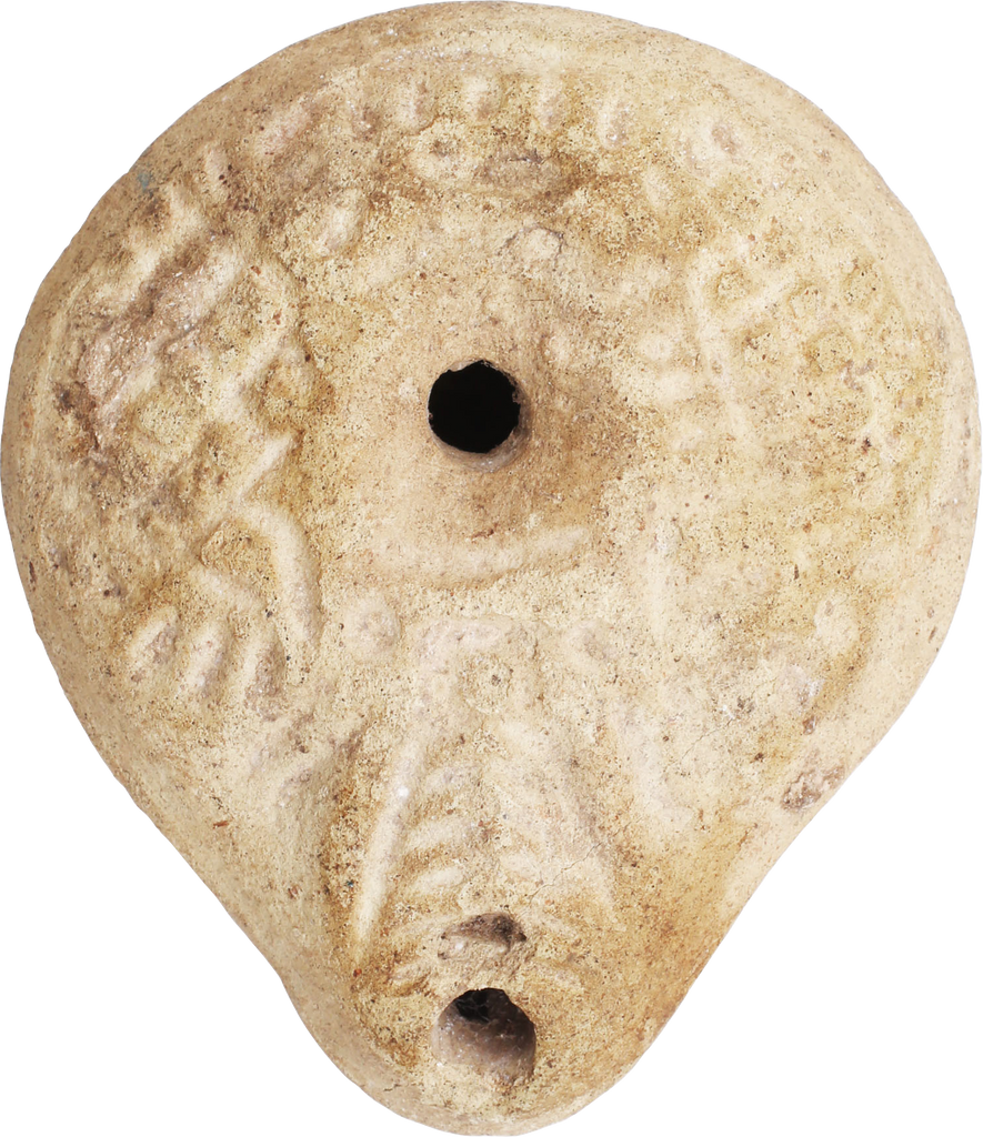 EGYPTIAN FROG OIL LAMP C.3RD-5TH CENTURY - Fagan Arms