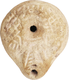 EGYPTIAN FROG OIL LAMP C.3RD-5TH CENTURY - Fagan Arms