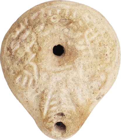 EGYPTIAN FROG OIL LAMP C.3RD-5TH CENTURY - Fagan Arms