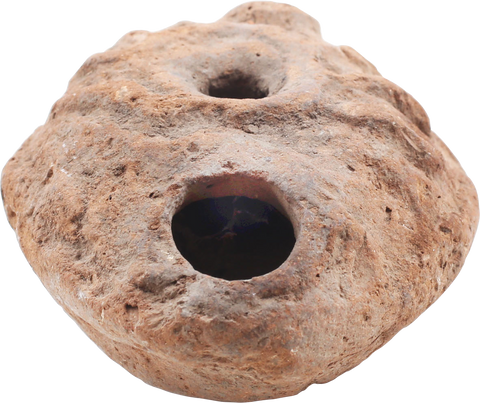 ANCIENT EGYPTIAN OIL LAMP, FROG TYPE 2ND-4TH CENTURY - Fagan Arms