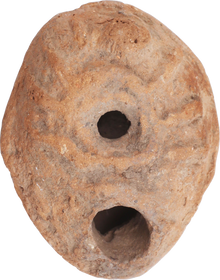 ANCIENT EGYPTIAN OIL LAMP, FROG TYPE 2ND-4TH CENTURY - Fagan Arms