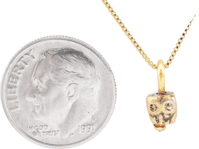 MEDIEVAL TIBETAN SKULL PRAYER BEAD C.1400-1550 - Fagan Arms