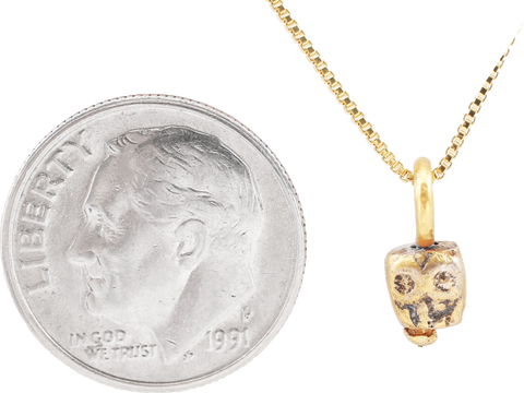 MEDIEVAL TIBETAN SKULL PRAYER BEAD C.1400-1550 - Fagan Arms