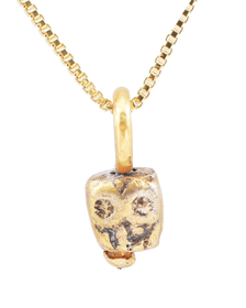 MEDIEVAL TIBETAN SKULL PRAYER BEAD C.1400-1550 - Fagan Arms