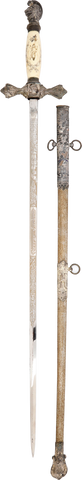 KNIGHT’S TEMPLAR SWORD FIRST HALF OF THE 20TH CENTURY - Fagan Arms