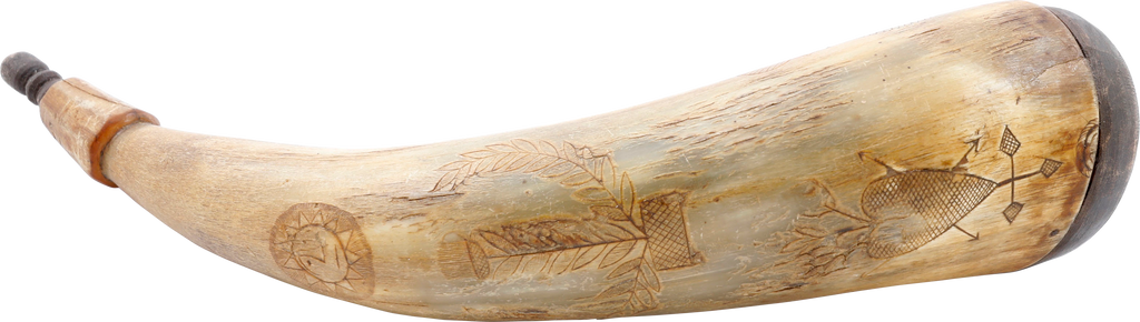 PENNSYLVANIA POWDER HORN, 18TH-EARLY 19TH CENTURY - Fagan Arms