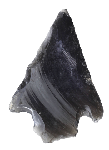 FINE PRE-COLUMBIAN OBSIDIAN ARROWHEAD - Fagan Arms