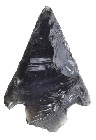 FINE PRE-COLUMBIAN OBSIDIAN ARROWHEAD - Fagan Arms