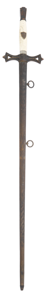 RARE/UNIQUE KEYSTONE GUARD SECRET SOCIETY SWORD C.1880 - Fagan Arms
