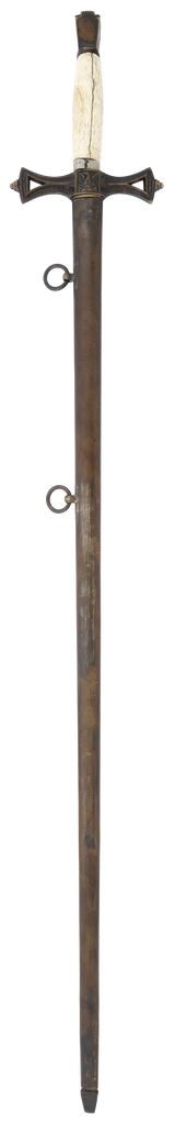RARE/UNIQUE KEYSTONE GUARD SECRET SOCIETY SWORD C.1880 - Fagan Arms
