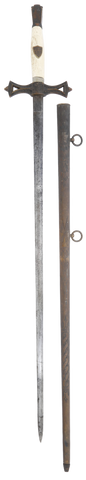 RARE/UNIQUE KEYSTONE GUARD SECRET SOCIETY SWORD C.1880 - Fagan Arms