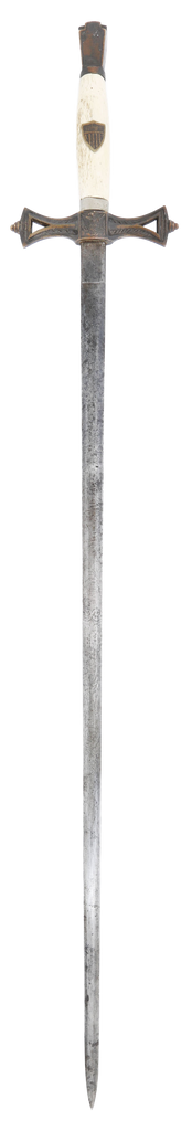 RARE/UNIQUE KEYSTONE GUARD SECRET SOCIETY SWORD C.1880 - Fagan Arms