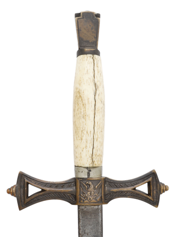 RARE/UNIQUE KEYSTONE GUARD SECRET SOCIETY SWORD C.1880 - Fagan Arms