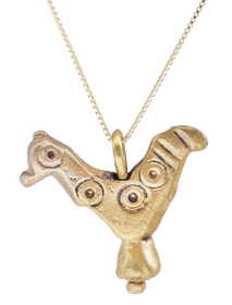 CHARMING ROMAN ROOSTER AMULET C.100-350 AD - Fagan Arms