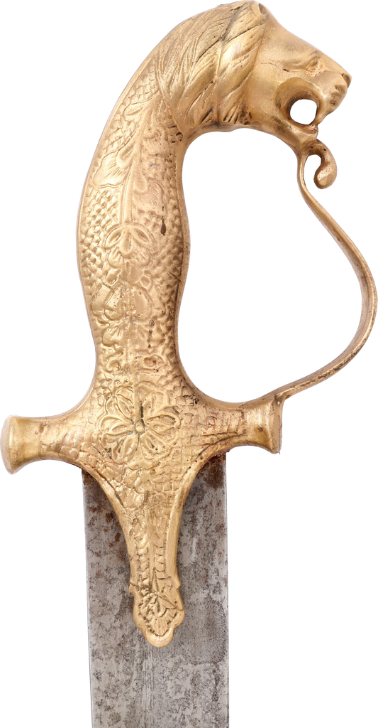 INDO PERSIAN LION HEAD SHAMSHIR - Fagan Arms
